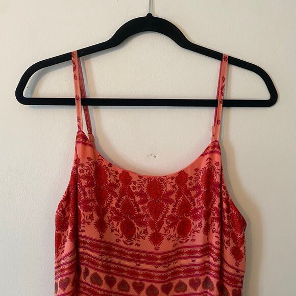 International Concepts Y2K Vintage Pink Floral Maxi Dress 100% Silk Women's 12 - Picture 3 of 10